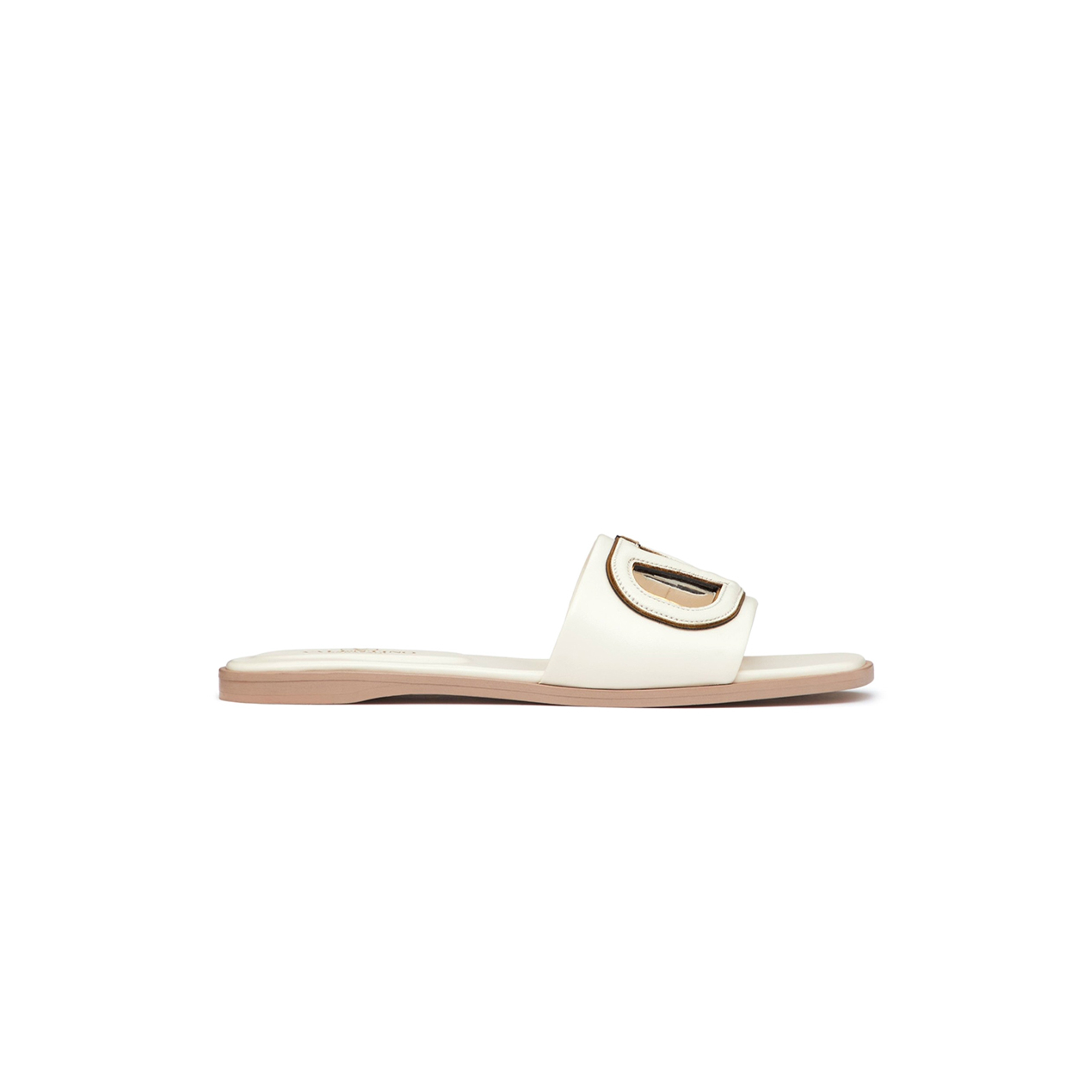 Va1e*ntin0 vlogo cut-out calfskin slide sandal ws0ib0rll_b24